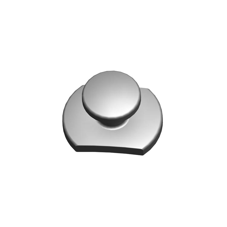 Weldable Lingual Buttons Rectangular